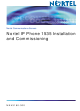 Nortel IP Phone 1535 Installation And Commissioning Manual
