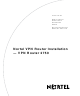 Nortel Nortel VPN Router 2750 Installation Manual