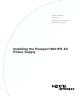 Nortel Passport 8001PS Installation Manual