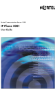 Nortel IP Phone 2001 User Manual