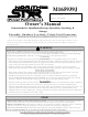 North Star M165939J Owner's Manual