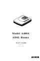 Olicom ADSL Router A400A User Manual