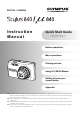 Olympus Stylus 840 Instruction Manual
