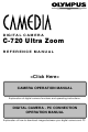 Olympus Camedia C-720 Ultra Zoom Reference Manual