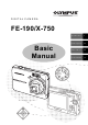 Olympus FE-190/X-750 Basic Manual