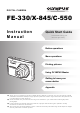 Olympus FE-330 Instruction Manual