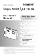 Olympus Stylus m790SW Instruction Manual
