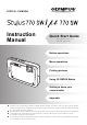 Olympus Stylus 770 SW Instruction Manual