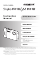Olympus Stylus 850 SW Instruction Manual