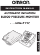Omron HEM-712C Instruction Manual