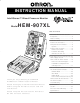 Omron IntelliSense HEM-907XL Instruction Manual
