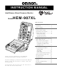 Omron INTELLISENSE HEM-907XL Instruction Manual