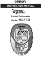 Omron GOSMART HJ-112 Instruction Manual