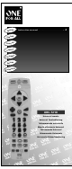 One for All Univeral Remote Instruction Manual