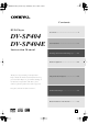 Onkyo DV SP404 Instruction Manual
