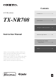 Onkyo TX-NR708 Instruction Manual