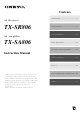 Onkyo TX-SA806 Instruction Manual