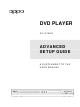 Oppo DV-970HD Advanced Setup Manual