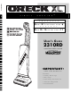 Oreck 2310RD User Manual