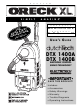 Oreck XL dutchTech DTX 1400A User Manual