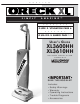 Oreck SIMPLY AMAZING XL3600HH User Manual