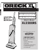 Oreck SIMPLYAMAZING XL2200RS User Manual