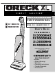 Oreck XL2000HHE User Manual