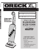 Oreck XL3600HH User Manual