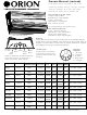 Orion 220GX Owner's Manual