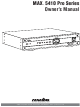 Panamax MAX 5410 Owner's Manual