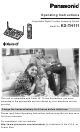 Panasonic KX-TH111 Operating Instructions Manual
