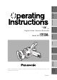 Panasonic AG-DVC30 Operating Instructions Manual