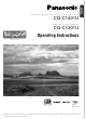 Panasonic CQ-C1301U Operating Instructions Manual