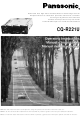 Panasonic CQ-R221U Operating Instructions Manual
