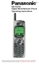 Panasonic EB-TX310 Operating Instructions Manual