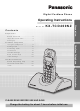 Panasonic KX-TCD400NZ Operating Instructions Manual