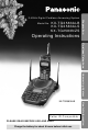 Panasonic KX-TG2583ALS Operating Instructions Manual