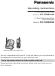 Panasonic KX-TG2621NZ Operating Instructions Manual