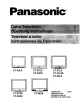 Panasonic CT-27C8 Operating Instructions Manual