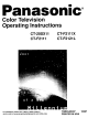 Panasonic CT-F2111 Operating Instructions Manual