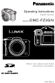 Panasonic Lumix DMC-FZ3GN Operating Instructions Manual