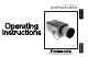 Panasonic WV-BP550 Operating Instructions Manual