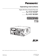 Panasonic DVCPRO HD AJ-HD1800P Operating Instructions Manual