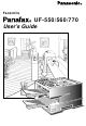 Panasonic UF-550, UF-560, UF-770 User Manual