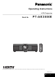 Panasonic PT-AE3000E Operating Instructions Manual