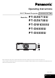 Panasonic PT-D5000U Operating Instructions Manual