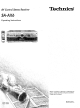 Technics SA-AX6 Operating Instructions Manual