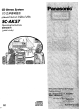 Panasonic SC-AK57 Operating Instructions Manual