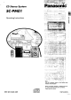 Panasonic SC-PM01 Operating Instructions Manual