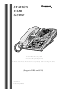 Panasonic KX-TDA User Manual